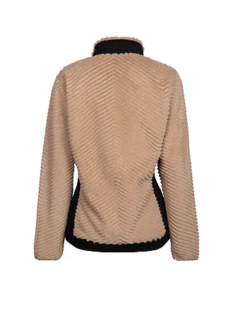 AULP | Chaqueta polar de mujer Vahan de piel sintética | braun